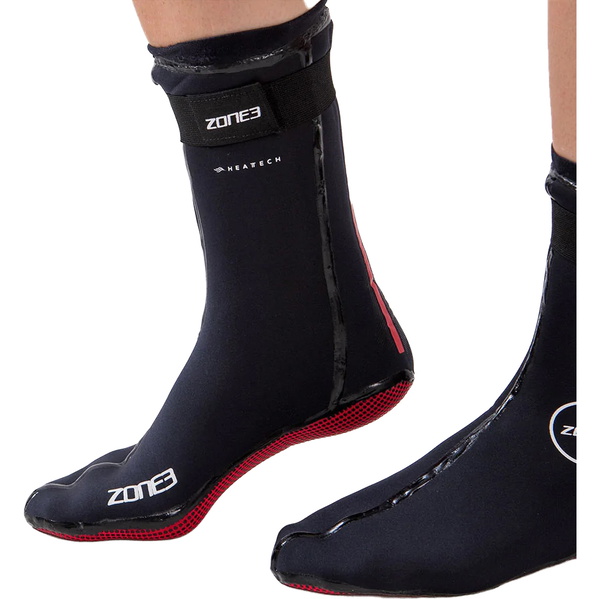 2026 Zone3 Neoprene Heat-Tech Warmth Socks NA18UHTS101 - Black / Red
